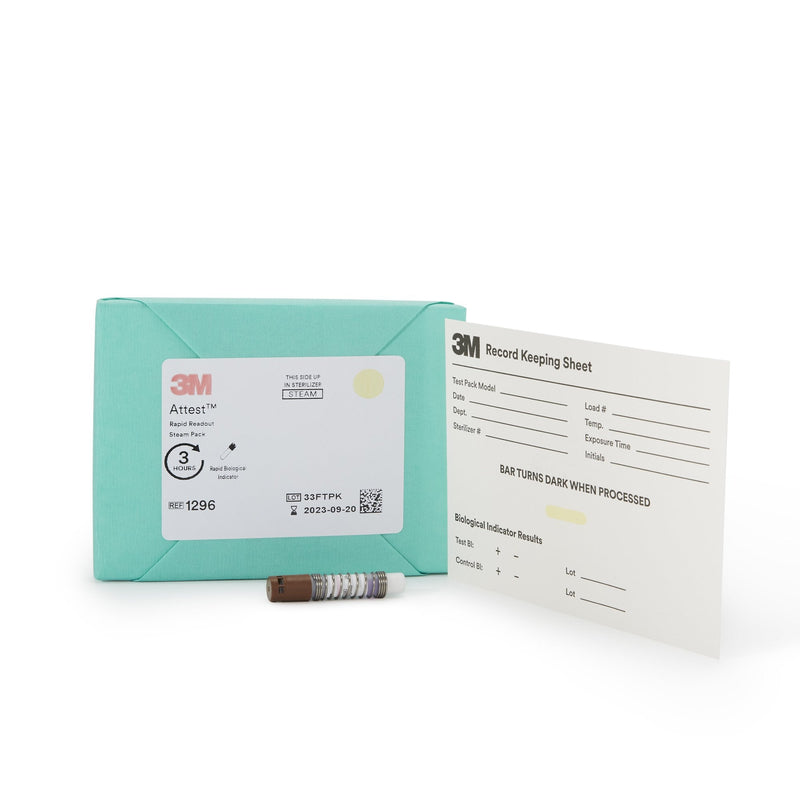 Solventum Corporation 3M Attest Rapid Readout Sterilization Biological Indicator Pack (25/CS) 