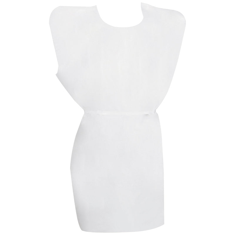 McKesson Brand McKesson Patient Exam Gown, One Size Fits Most, White (50/CS) 