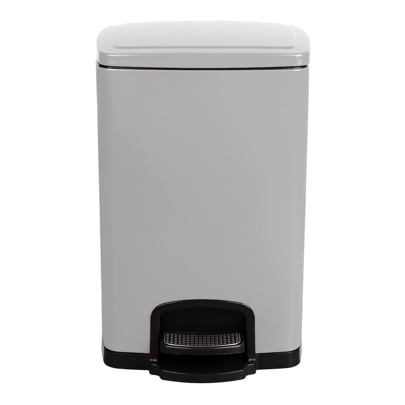McKesson Brand McKesson White Square Step-On Trash Can, 5 gallon