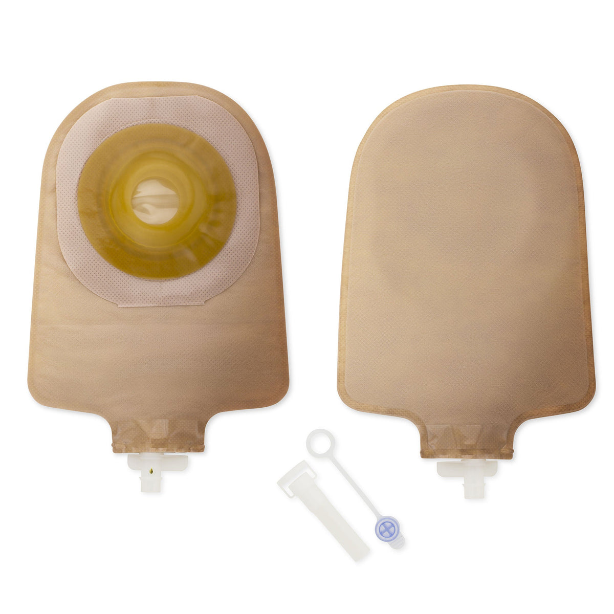 Premier One-Piece Beige Urostomy Pouch, Pre-cut to Fit 25 mm Stomas (Box of 5)