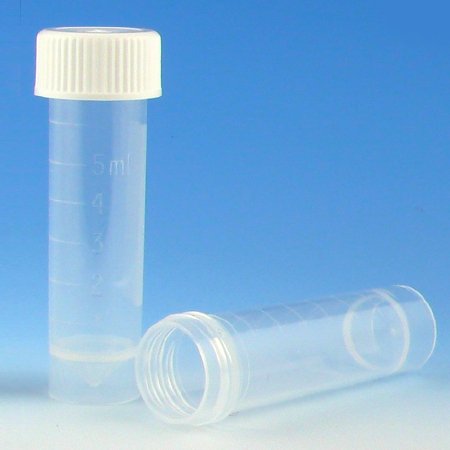 TUBE TRANSPORT 5MLCONE BOTTOM WHT CAP 1000/CS