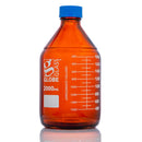 BOTTLE GLASS AMBR MEDIA 2000MLGL45 SCRW CAP DL GRAD 10/BX