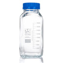 BOTTLE GLASS SQR MDIA WD MOUTH2000ML SCRW CAP GL80 10/BX