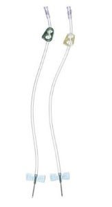 Arteriovenous Fistula Needle Buttonhole AVF 15 Gauge 1 Inch 12 Inch Tubing Without Port (Case)