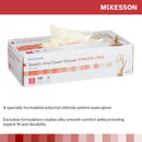 McKesson Stretch Vinyl Exam Glove, Small, Ivory (Case of 1000)