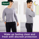 Depend Night Defense Absorbent Underwear for Men, Small/Medium (Case of 64)