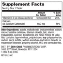 Geri-Care Calcium 600 + D Dietary Supplement (Case of 720)
