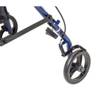 drive Steel Rollator with 6 Inch Wheels, Blue (Each)