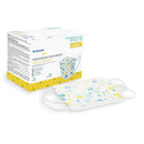 McKesson Pediatric Procedure Mask, Blue and Yellow Polka Dot (Case of 750) 