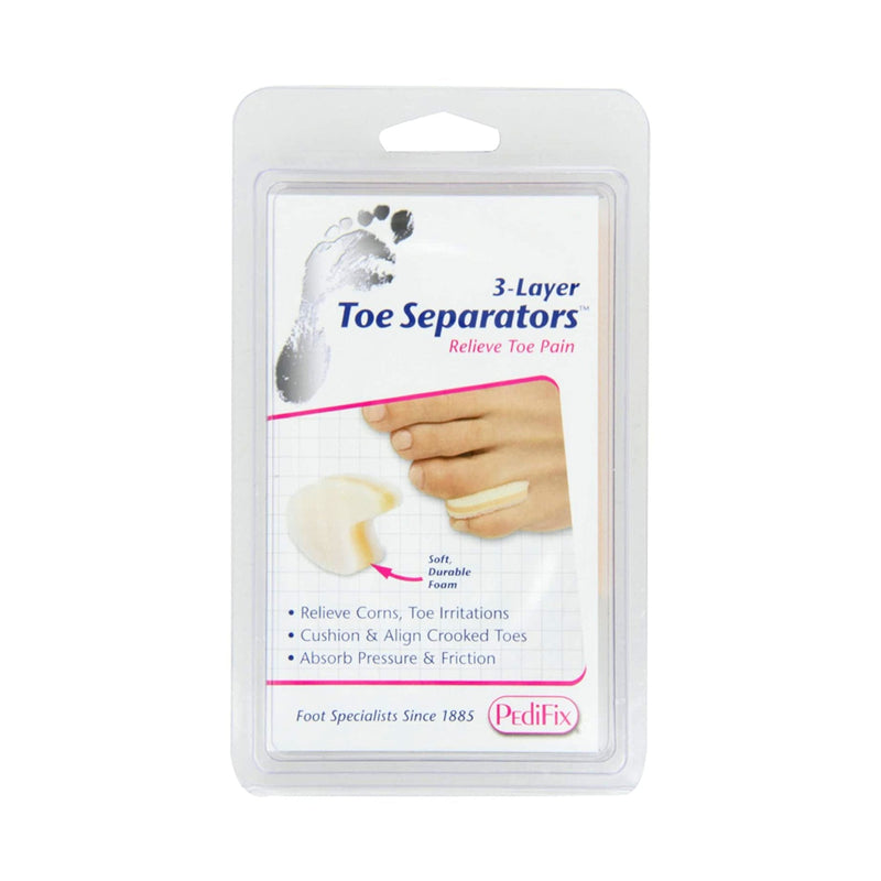 Pedifix PediFix 3-Layer Toe Separators Toe Spacer, Large (12/PK) 