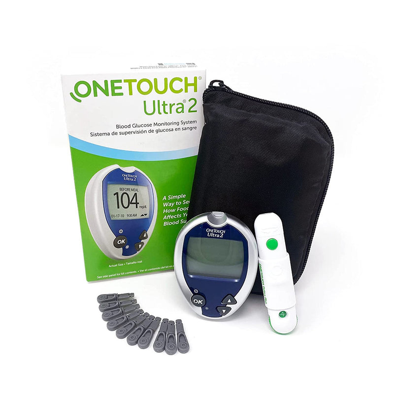 Blood Glucose Meter OneTouch Ultra 2 5 Second Results Stores up to 500 Results No Coding Required (4/CS) 