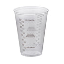Solo Graduated Drinking Cup, Ultra Clear, 10 oz, Clear Plastic, Disposable (Case of 1000)
