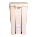 McKesson Brand McKesson Waste Can with Step-On Pedal, Beige, 15.16 x 14.76 x 26.57 Inch 