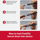 Accu-Chek FastClix Lancet, 30 Gauge, Preloaded Safety Drum, Track System (Case of 1224)