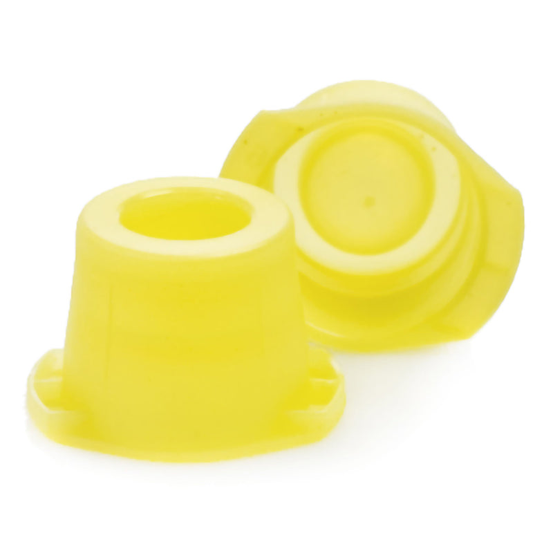McKesson Snap Cap Closure, Yellow, Polyethylene, for use w/ 12, 13, 16 mm Tubes (Bag of 1000)