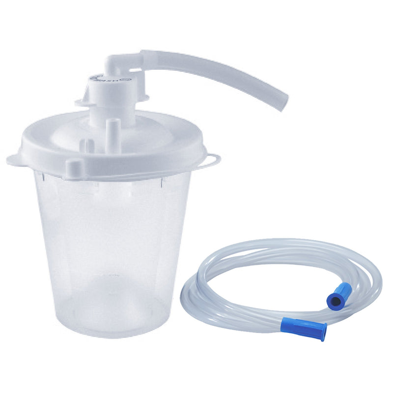 Suction Canister Vacu-Aide QSU 800 mL Float Valve Shut-Off Lid