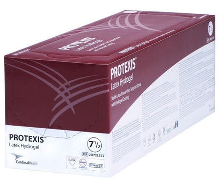 GLOVE SURGICAL LATEX HYDROGEL6.0 50PR/BX 4BX/CS