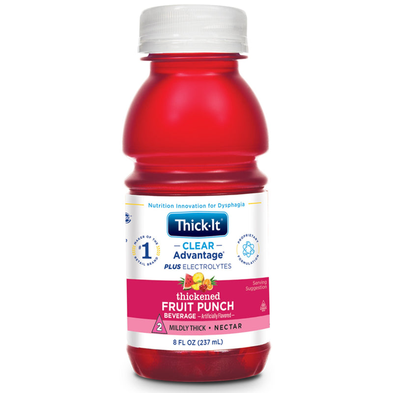 Thick-It Clear Advantage Plus Electrolytes Thickened Beverage, Fruit Punch (Case of 24)