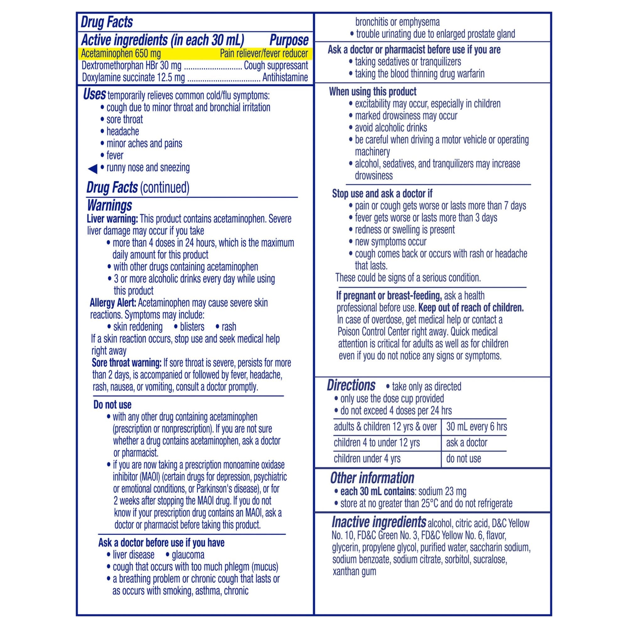 Procter & Gamble Vicks NyQuil Cold & Flu Nighttime Relief Liquid 