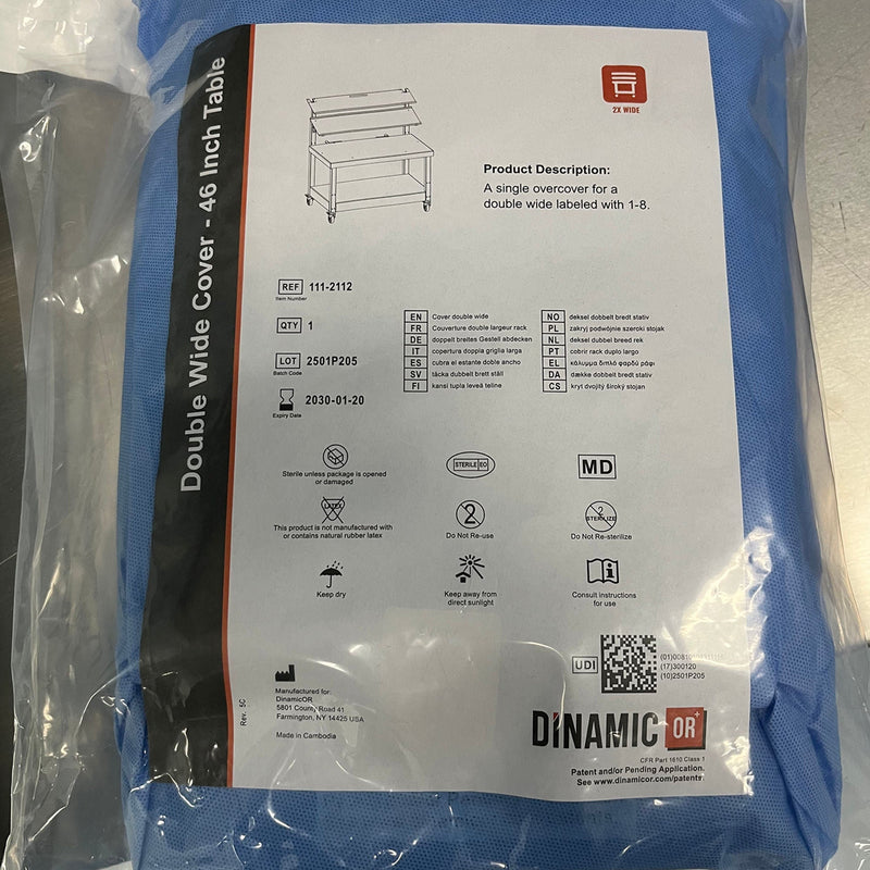 Table Drape DinamicOR 46 Inch Length For Back Table (Box of 12)