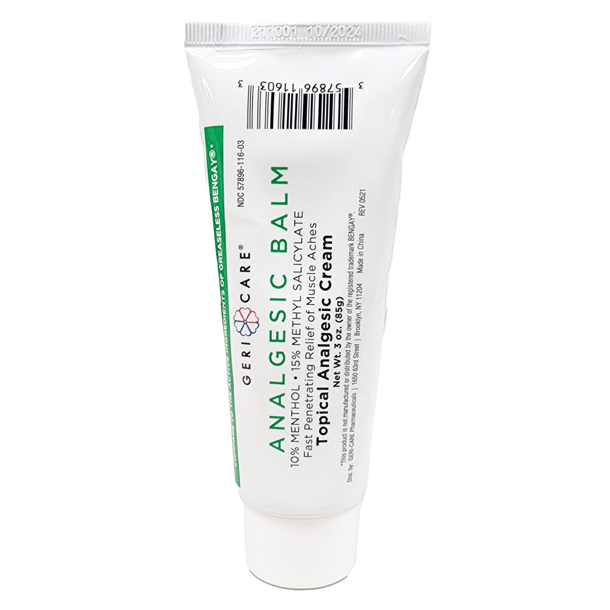 Geri-Care Geri-Care Analgesic Balm Topical Analgesic Cream, 3-ounce tube 