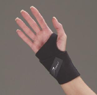 Wrist Support Ambidextrous Wristlet Wraparound Neoprene Left or Right Hand Black One Size Fits Most (Each)