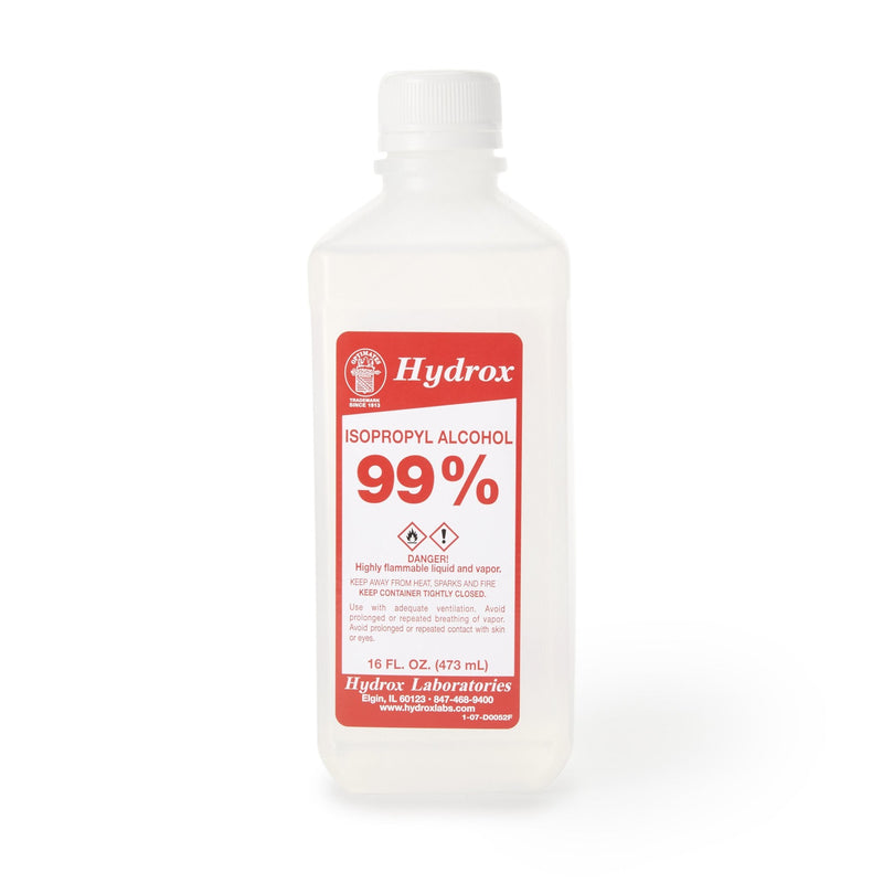 McKesson Brand Hydrox 99% Isopropyl Alcohol for Technical Use, 16-ounce bottle (12/CS) 