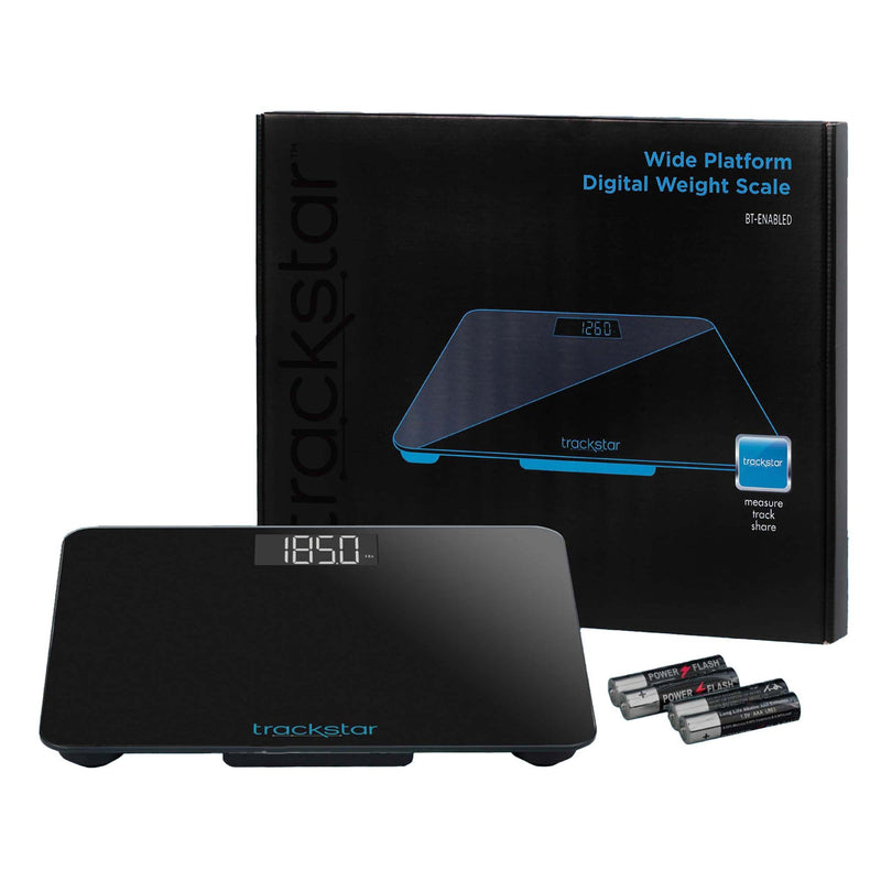 Floor Scale Trackstar Digital Display 550 lbs. / 250 kg Weight Capacity Black Battery Operated (Case of 6)