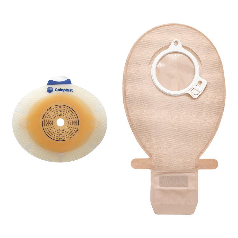 Coloplast SenSura Click 2-Piece Closed End Opaque Ostomy Pouch, Green Match (30/BX) 