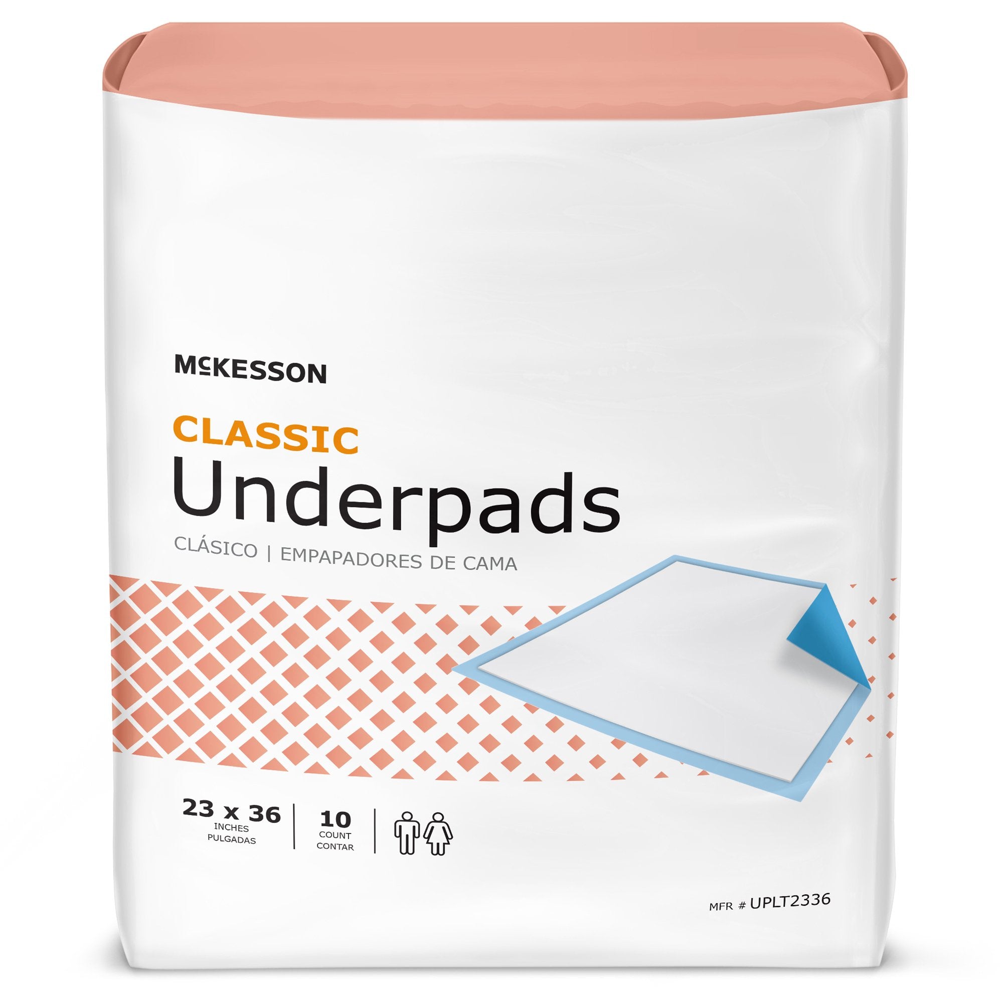 McKesson Brand McKesson Classic Plus Light Absorbency Underpads, 23 x 36 Inch (150/CS) 
