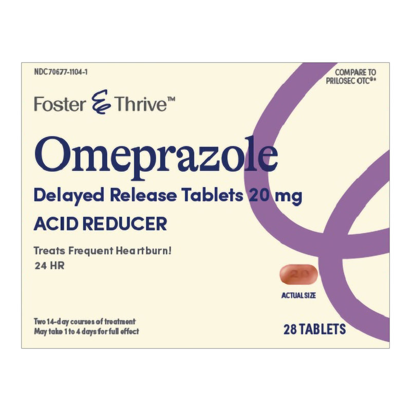 Foster & Thrive Omeprazole 20 mg Delayed Release Tablets (Box of 28)