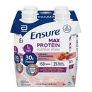 Abbott Nutrition Ensure Max Protein Nutrition Shake, Strawberry, 11-ounce carton (12/CS) 