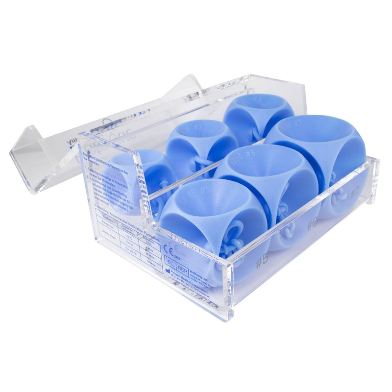 Pessary Fitting Set Cube Size 2 to 7 Silicone 