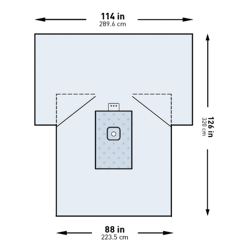 McKesson Brand McKesson Sterile Lower Extremity Drape, 114 x 88 x 126 Inch (10/CS) 