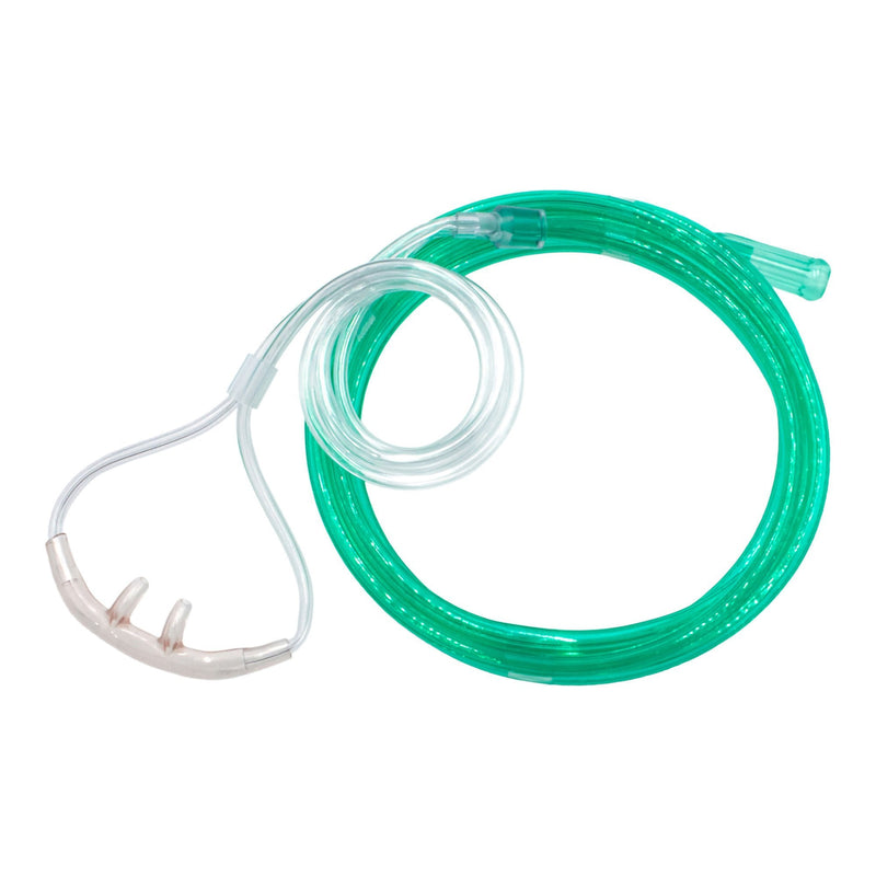 Nasal Cannula Salter-Style Adult Curved Prongs 7 Foot Tubing High Flow Rate 