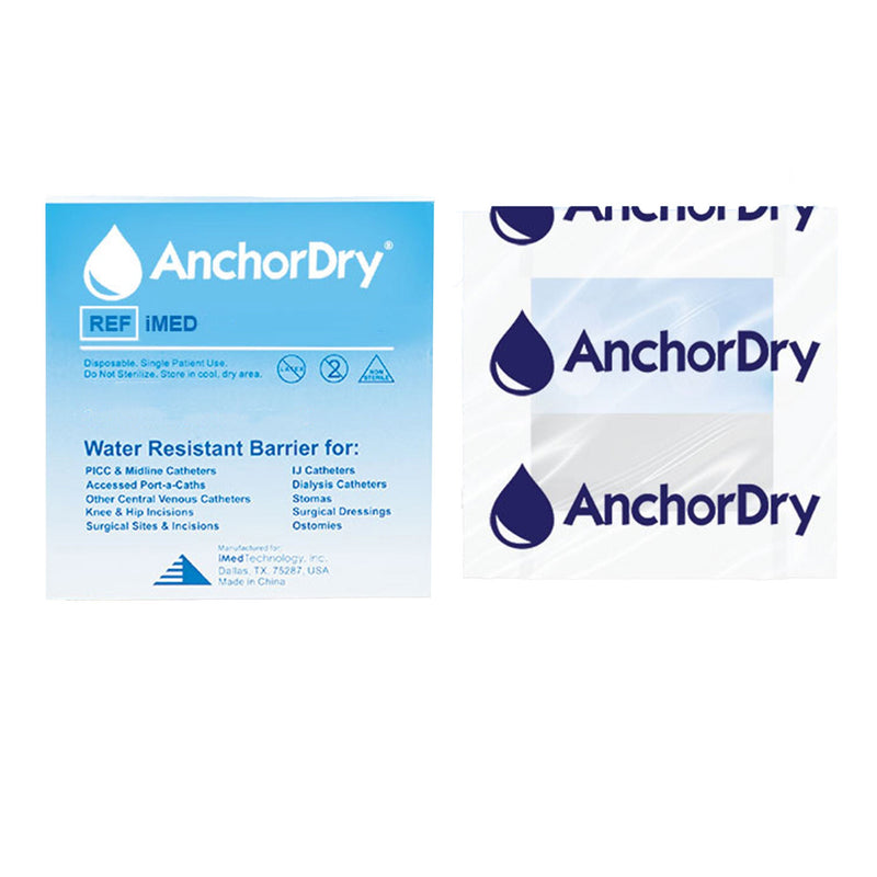 IV Site Barrier Protector AnchorDry 7 X 7 Inch NonSterile (Case of 980)