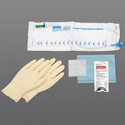Intermittent Catheter Tray Apogee Plus Closed System 8 Fr. Without Balloon (Box)