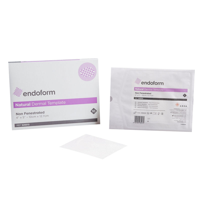 Collagen Dressing with ECM Endoform Natural Dermal Template 4 X 5 Inch Rectangle Sterile 