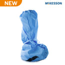Boot Cover McKesson One Size Fits Most Knee High Foam Traction Strip Sole Blue NonSterile (Case of 120)
