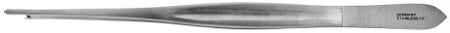BR Surgical CUSHING Tissue Forceps, straight, 1x2 teeth, 6¾" 