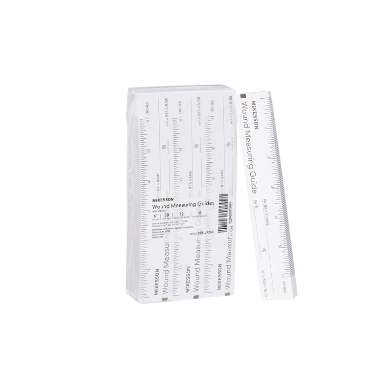 McKesson Nonsterile Paper Wound Measuring Guide, 6 Inch (Case of 14400)