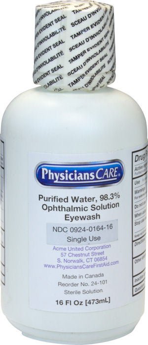 Eyewash Solution The Safety Zone 16 oz. Squeeze Bottle (Each)