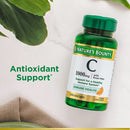 Nature's Bounty 1000 mg Vitamin C with Rose Hips Coated Caplets (Bottle of 100)