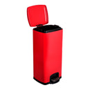 McKesson Brand McKesson Red Square Step-On Trash Can, 8 gallon 