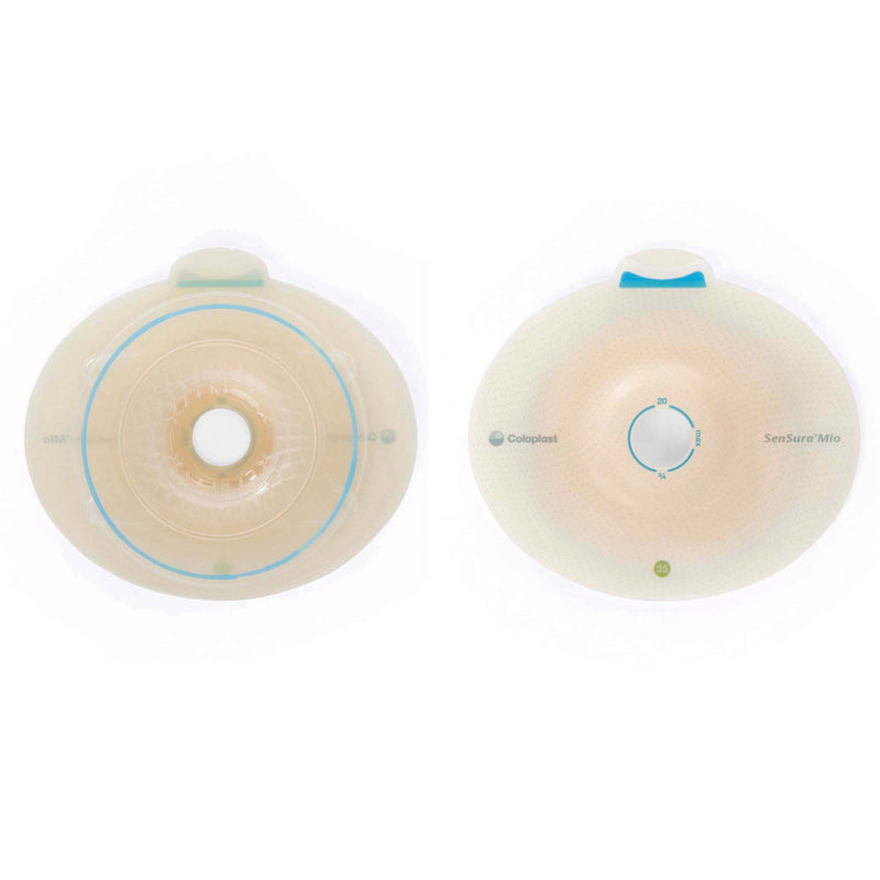 Coloplast SenSura Mio Flex Convex Light Ostomy Barrier, 25 mm Stoma Opening, Red Match (5/BX) 