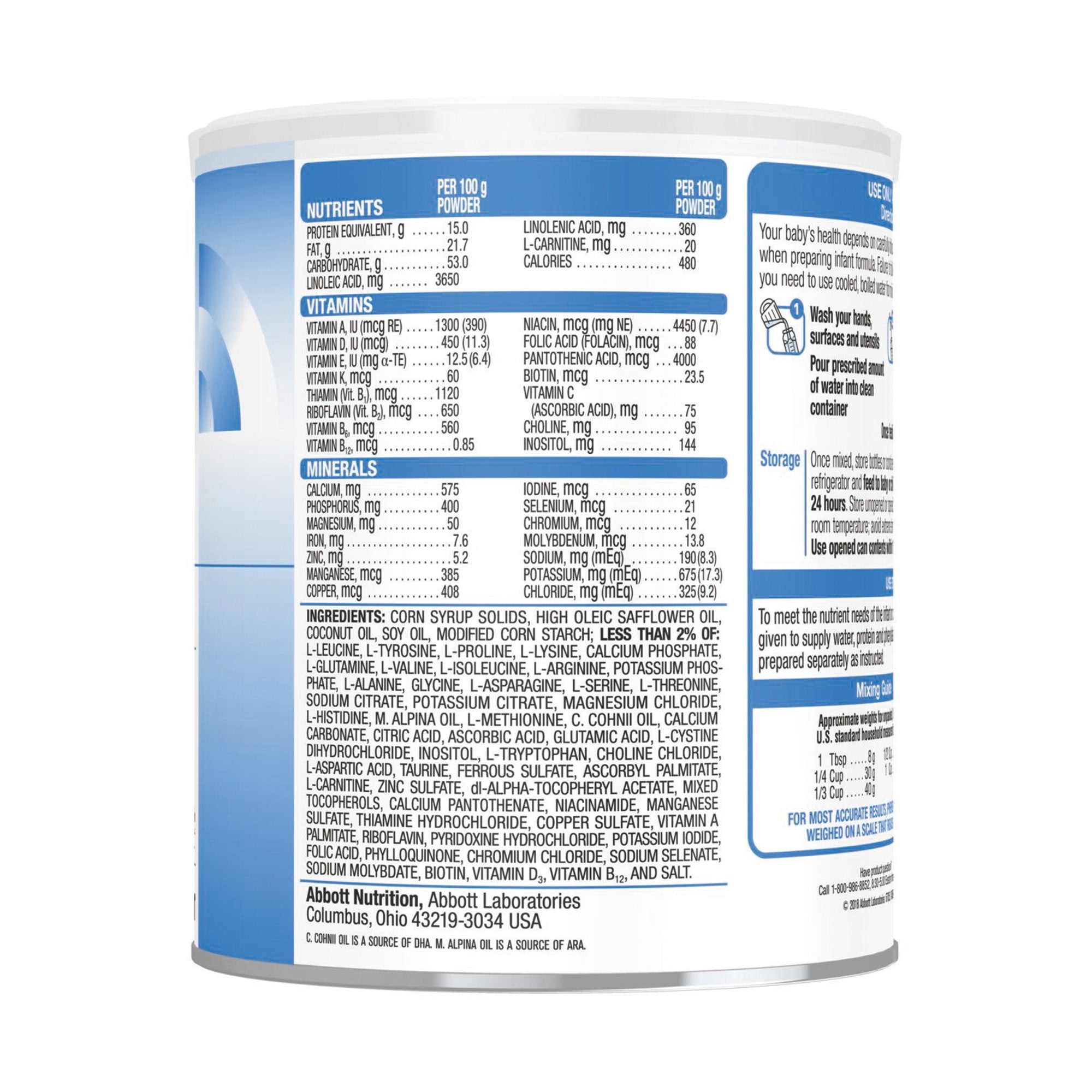 Abbott Nutrition Phenex-1 Amino Acid-Modified Infant Formula With Iron, 14.1-ounce Can (6/CS) 