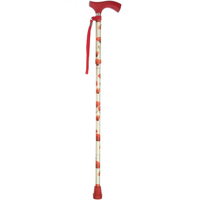 Switch Sticks Folding Cane, Poppies Print, 32 to 37 Inch Height (Each)