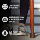 Mabis Healthcare Brazos Twisted Cedar Backpacker Handcrafted Walking Stick, 58-Inch 