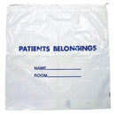 BAG PATIENT BELONGING 20X20CLR DRAWSTRING 250/CS