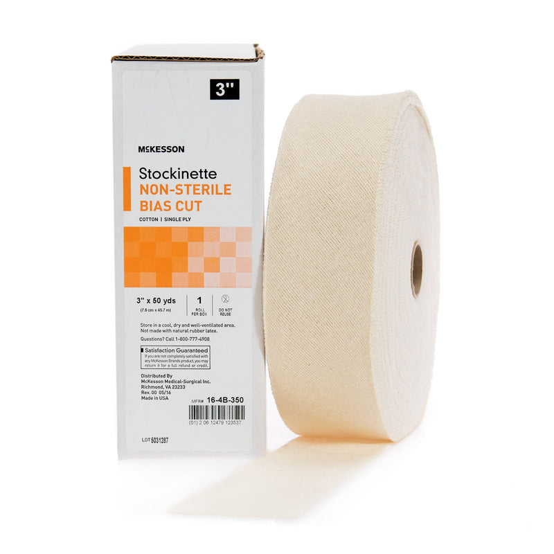 McKesson Bias Cut Stockinette, 3 Inch x 50 Yard (Case of 12 Rolls)